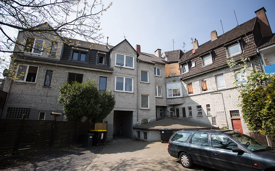 Innenhof eines Altbaus