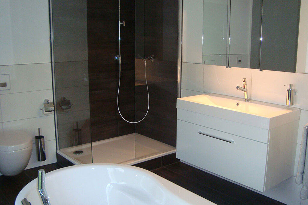 Fliesen im Bad nach Sanierung