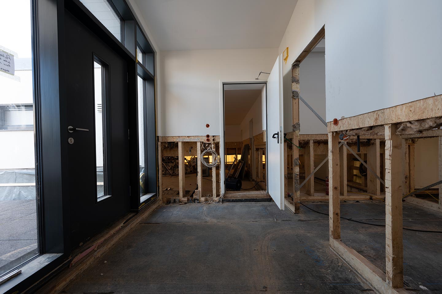 Sanierung aufgrund von Wasserschäden im Wohnhaus